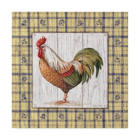 Lisa Audit 'Rustic Rooster 2' Canvas Art,14x14